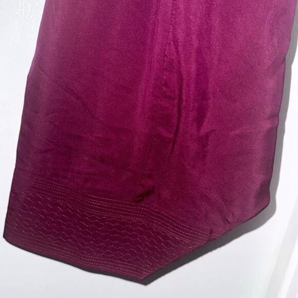 Handcrafted Indian Purple Cotton Dhoti Pants With Pleated Detailing - Picture 3 of 7